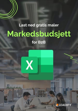 Gratis maler: Markedsbudsjett for B2B